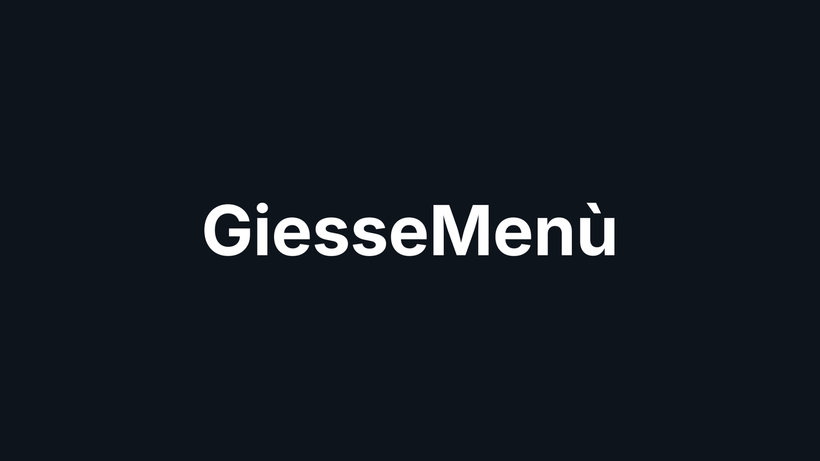 GiesseMenù